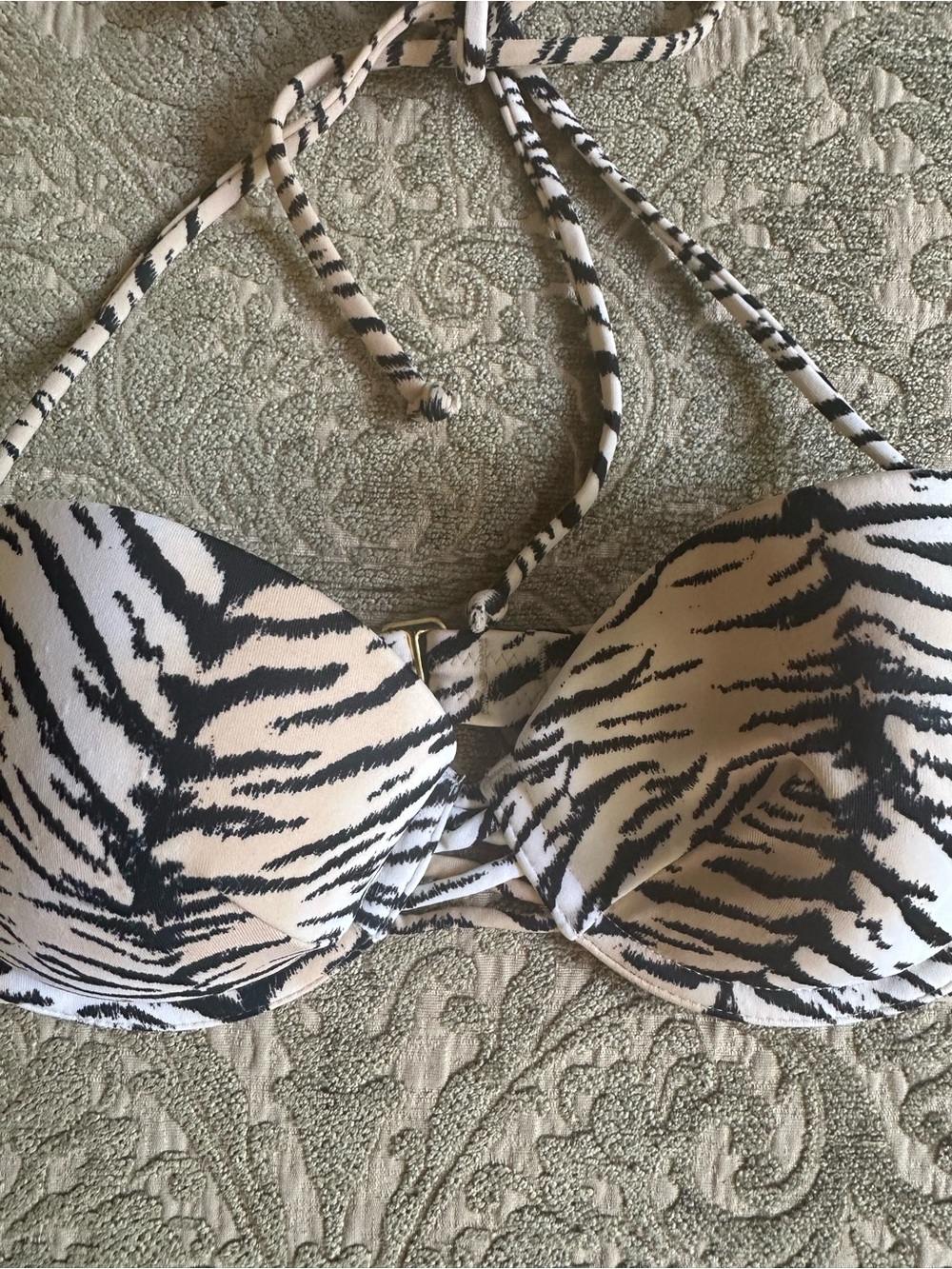 Victoria's Secret Zebra Print Bikini Top
